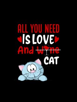 Alternative view of All you need is love and cat