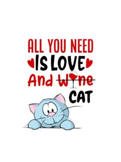Alternative view of All you need is love and cat