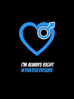 Alternative view of I’m always right (male)