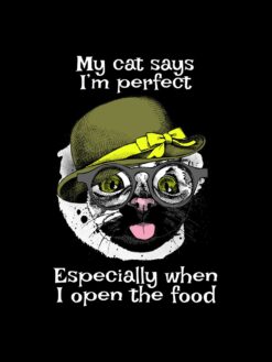 Alternative view of My cat says I’m perfect